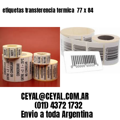 etiquetas transferencia termica  77 x 84