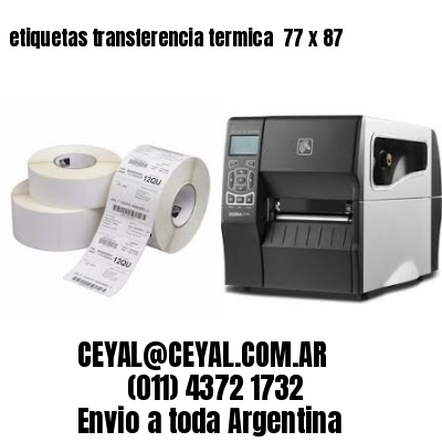 etiquetas transferencia termica  77 x 87