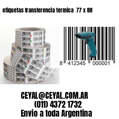 etiquetas transferencia termica  77 x 88