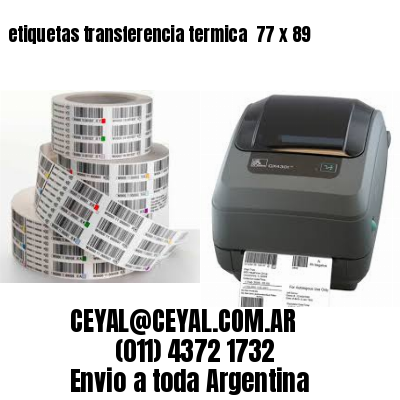 etiquetas transferencia termica  77 x 89