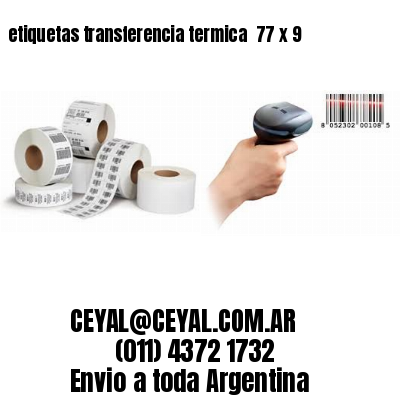 etiquetas transferencia termica  77 x 9