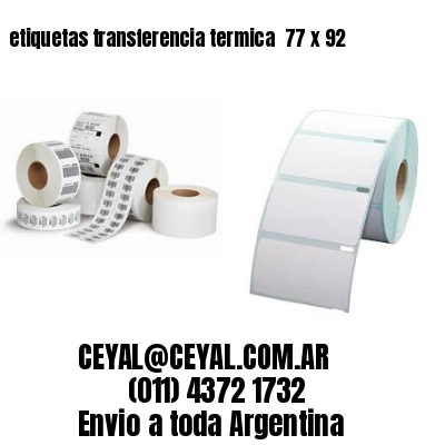 etiquetas transferencia termica  77 x 92