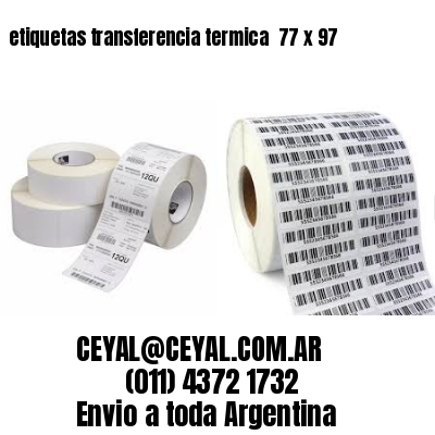 etiquetas transferencia termica  77 x 97