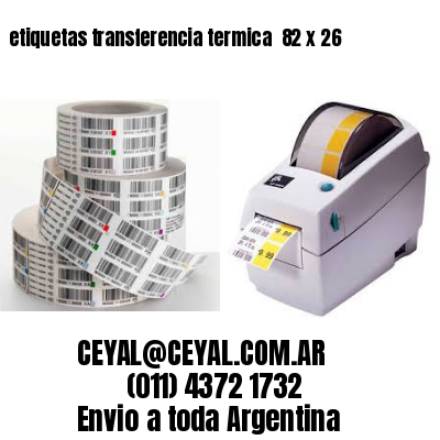 etiquetas transferencia termica  82 x 26