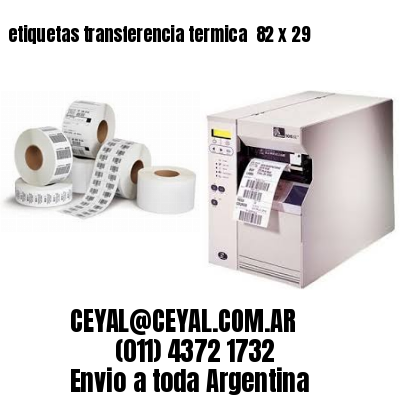 etiquetas transferencia termica  82 x 29