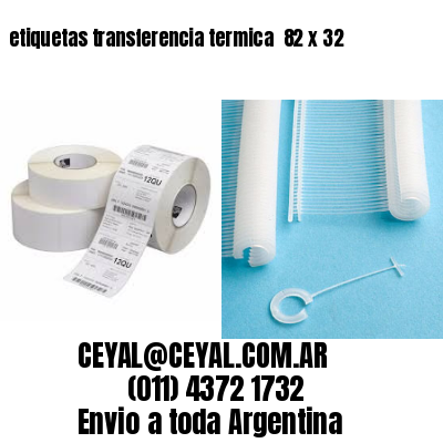etiquetas transferencia termica  82 x 32