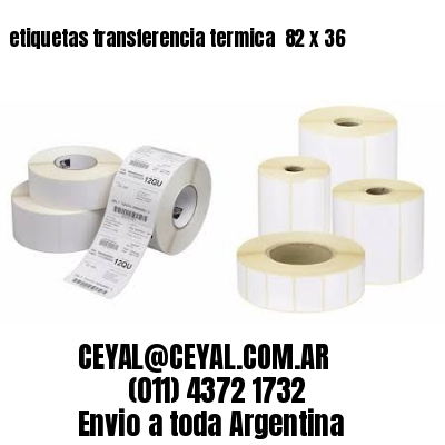 etiquetas transferencia termica  82 x 36
