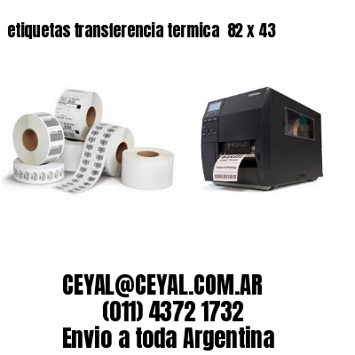 etiquetas transferencia termica  82 x 43