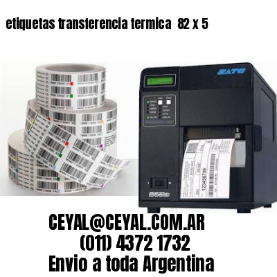 etiquetas transferencia termica  82 x 5