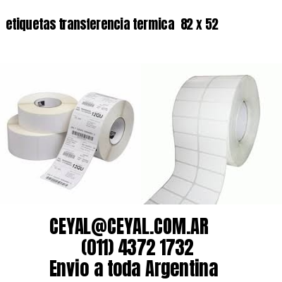 etiquetas transferencia termica  82 x 52