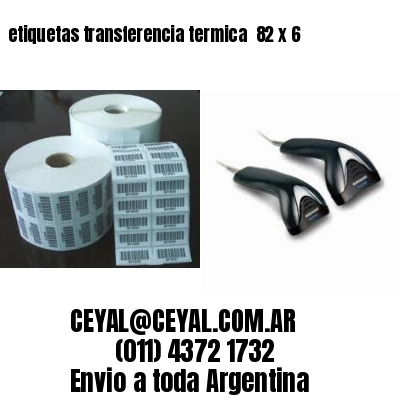 etiquetas transferencia termica  82 x 6