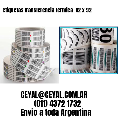 etiquetas transferencia termica  82 x 92