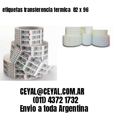 etiquetas transferencia termica  82 x 96