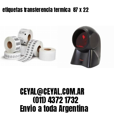 etiquetas transferencia termica  87 x 22