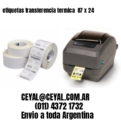 etiquetas transferencia termica  87 x 24