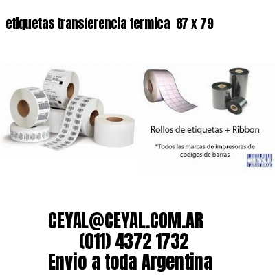 etiquetas transferencia termica  87 x 79