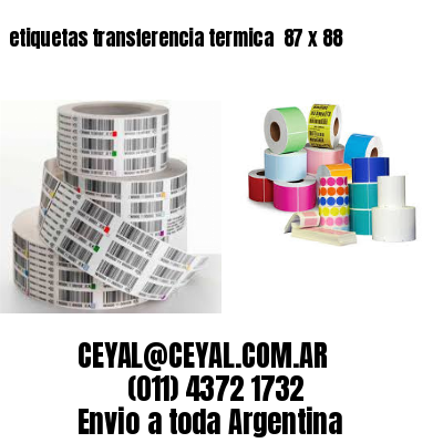 etiquetas transferencia termica  87 x 88
