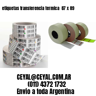 etiquetas transferencia termica  87 x 89