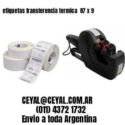 etiquetas transferencia termica  87 x 9