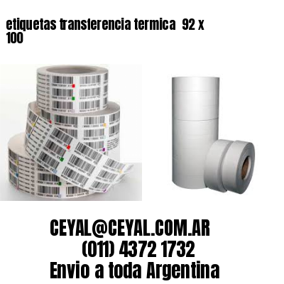 etiquetas transferencia termica  92 x 100