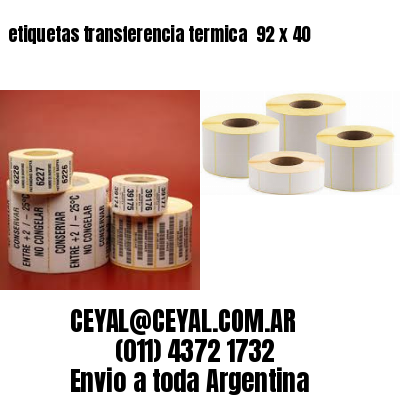 etiquetas transferencia termica  92 x 40