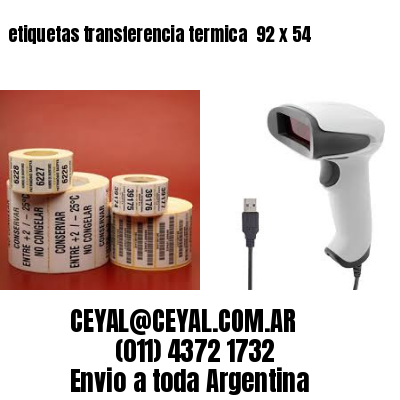 etiquetas transferencia termica  92 x 54