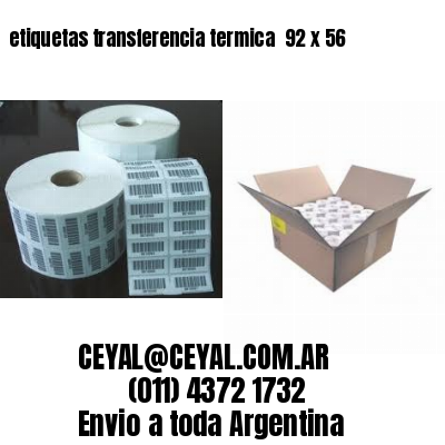 etiquetas transferencia termica  92 x 56