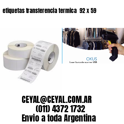 etiquetas transferencia termica  92 x 59