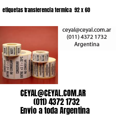 etiquetas transferencia termica  92 x 60