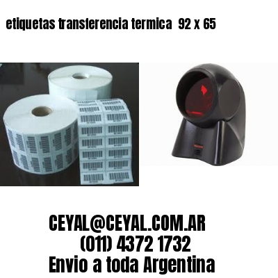 etiquetas transferencia termica  92 x 65