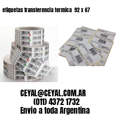 etiquetas transferencia termica  92 x 67