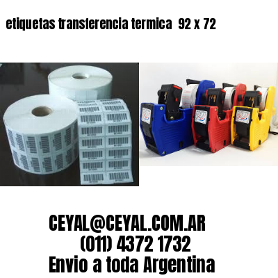 etiquetas transferencia termica  92 x 72