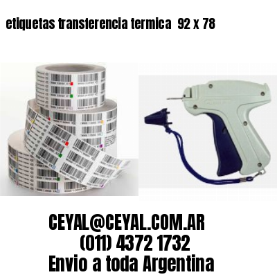 etiquetas transferencia termica  92 x 78