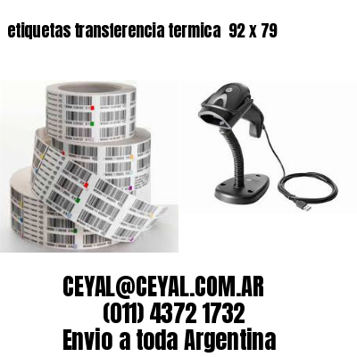 etiquetas transferencia termica  92 x 79