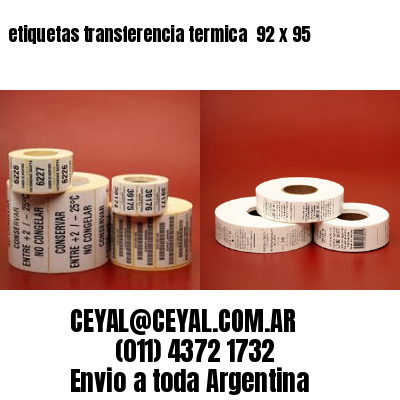 etiquetas transferencia termica  92 x 95