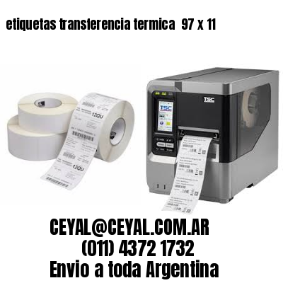 etiquetas transferencia termica  97 x 11