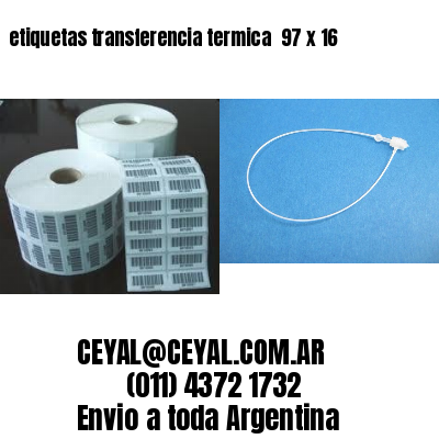 etiquetas transferencia termica  97 x 16