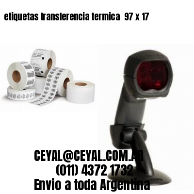 etiquetas transferencia termica  97 x 17