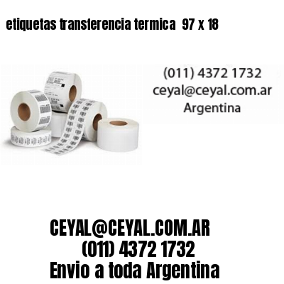 etiquetas transferencia termica  97 x 18