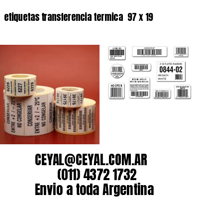 etiquetas transferencia termica  97 x 19
