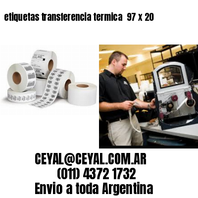 etiquetas transferencia termica  97 x 20