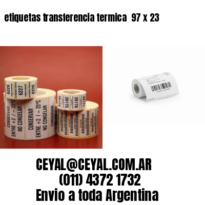 etiquetas transferencia termica  97 x 23
