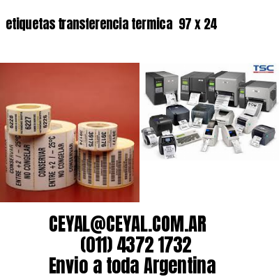 etiquetas transferencia termica  97 x 24