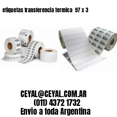 etiquetas transferencia termica  97 x 3