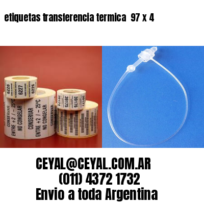 etiquetas transferencia termica  97 x 4