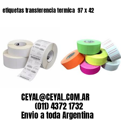 etiquetas transferencia termica  97 x 42