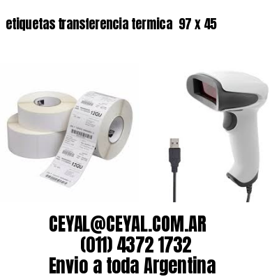 etiquetas transferencia termica  97 x 45