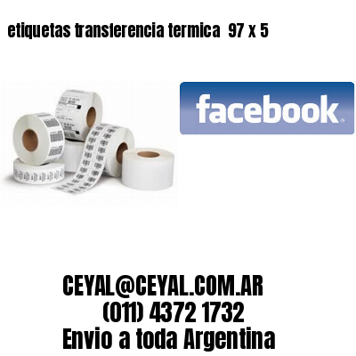 etiquetas transferencia termica  97 x 5
