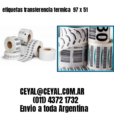 etiquetas transferencia termica  97 x 51