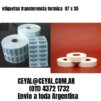 etiquetas transferencia termica  97 x 55
